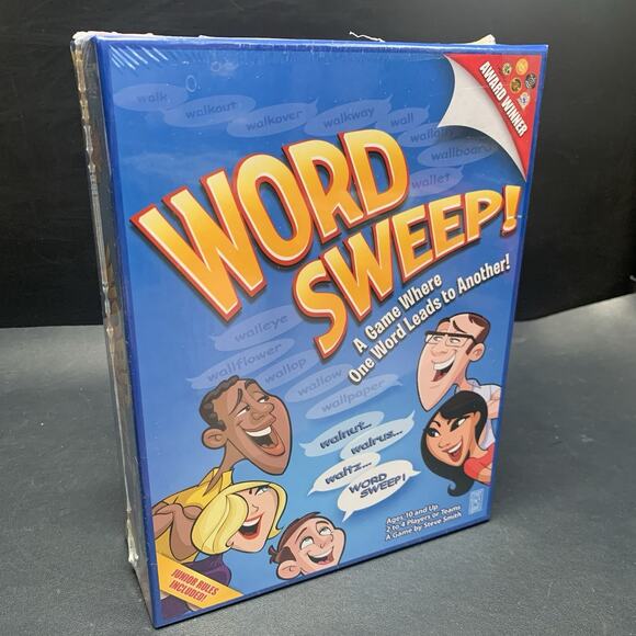 Word Sweep! 2-4 Players Board Game Fun for All Ages Award-Winning 2008 Sealed - Picture 1 of 4